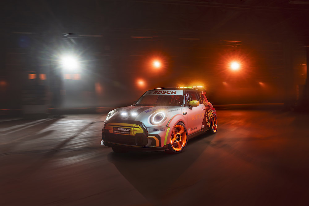 The MINI Electric Pacesetter will become a safety car for the Formula-E race series